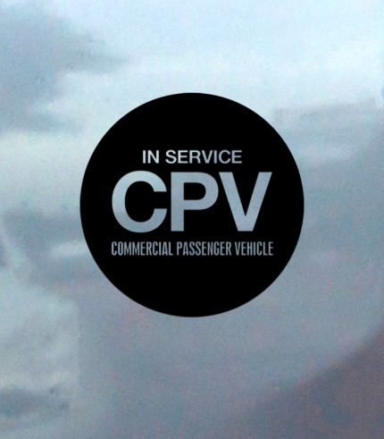 Black-Circle-CPV-Commercial-Passenger-Vehicle-In-Service-Vehicle-Sticker-Car-Window-Decal-200mmx130mm