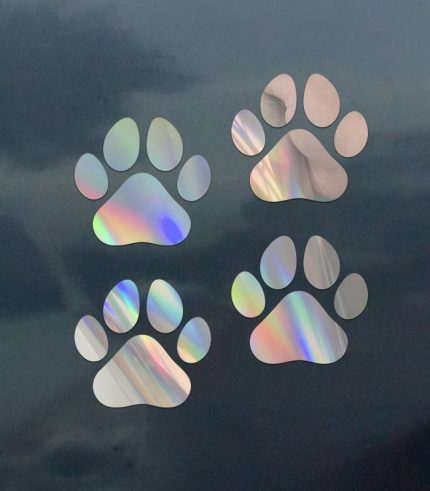 Chome-Rainbow-Car-Window-Decal-130mmx150