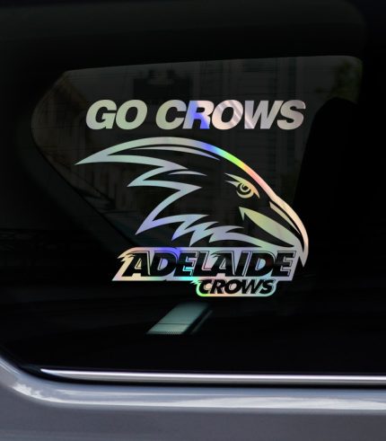 Chrome-Rainbow-AFL-Go-Adelaide-Crows-Vehicle-Sticker-Car-Window-Decal