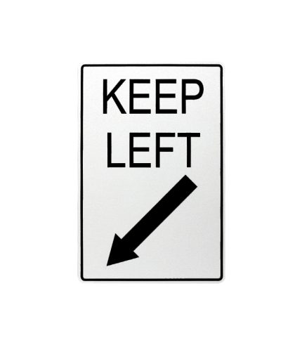 Keep-Left-Arrow-Notice-Traffic-Sign-200x300mm