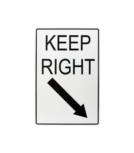 Keep-Right-Arrow-Notice-Traffic-Sign-200x300mm