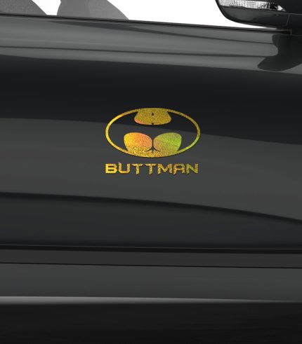 Shimmer-Gold-Buttman-Vehicle-Sticker-Car-Window-Decal-180x130mm-feedback