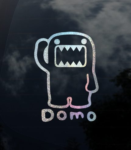 Shimmer-Silver-Domo-Kun-Vehicle-Sticker-Car-Window-Decal-130x180mm