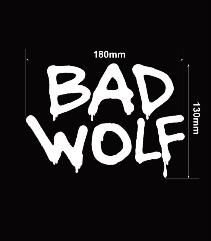 Size-Bad-Wolf-Vehicle-Sticker-Car-Window-Decal-180x130mm