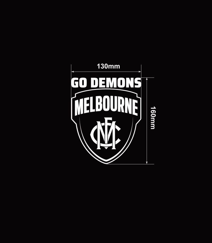 AFL Football Stickers-Go-Demons-Melbourne-Vehicle-Sticker-Car-Window-Decal-S-Size