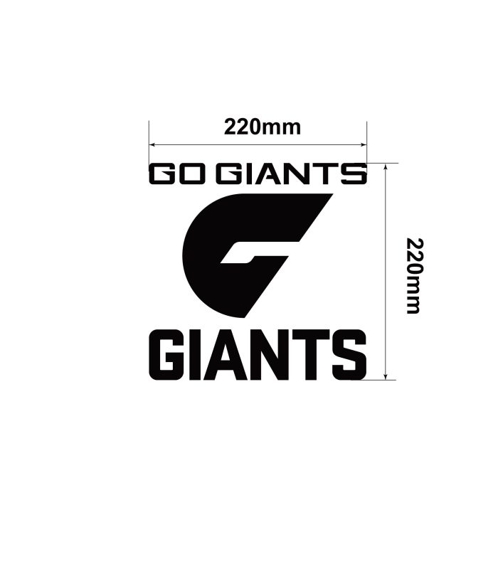 Size-M-AFL-Go-GWS-Giants-Vehicle-Sticker-Car-Window-Decal