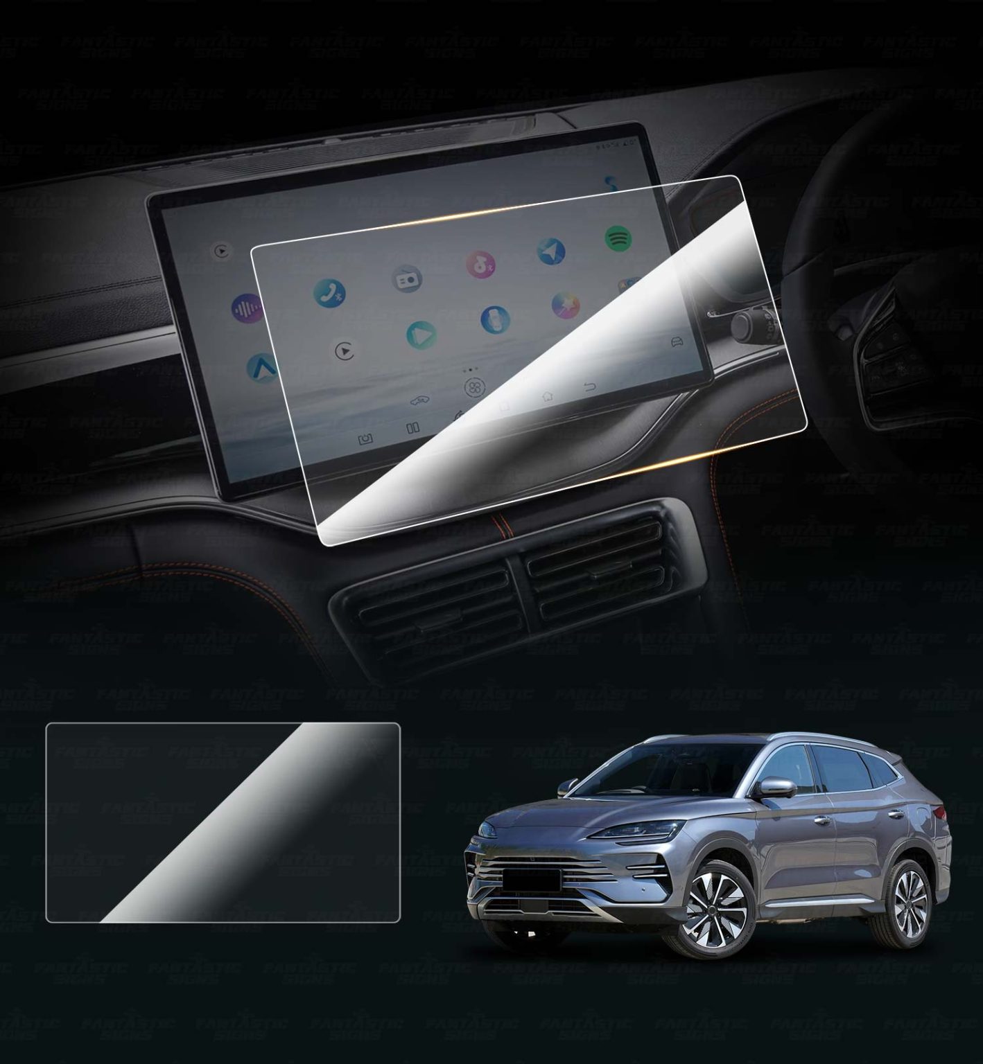 Screen Protector for 2024-2025 BYD Sealion 6- Fantastic Signs