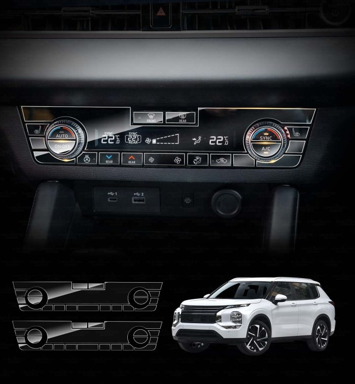 Mitsubishi-outlander-2021-2025-Climate-Control-Panel-Protector-main-Style-2-Interior-Accessories-new