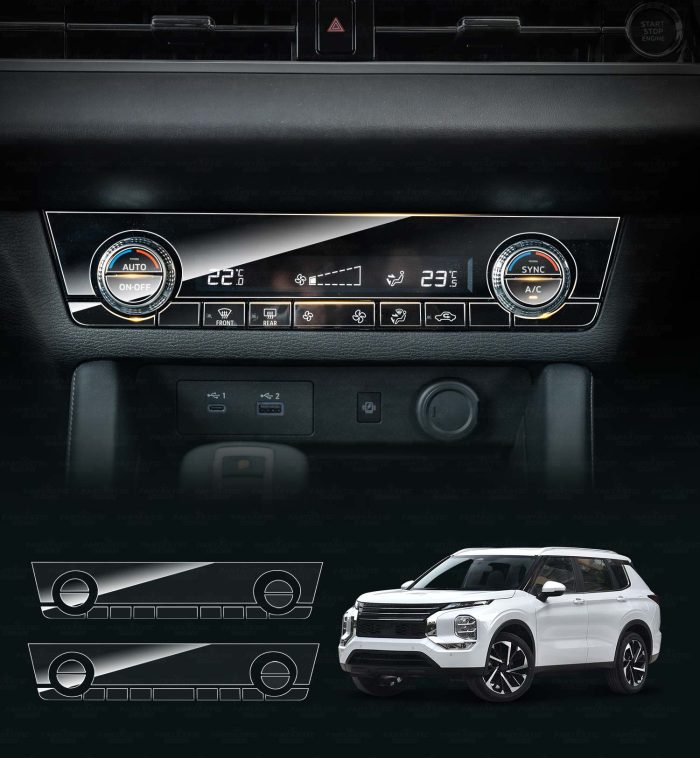 Mitsubishi-outlander-2021-2025-Climate-Control-Panel-Protector-main-Style-3-Interior-Accessories