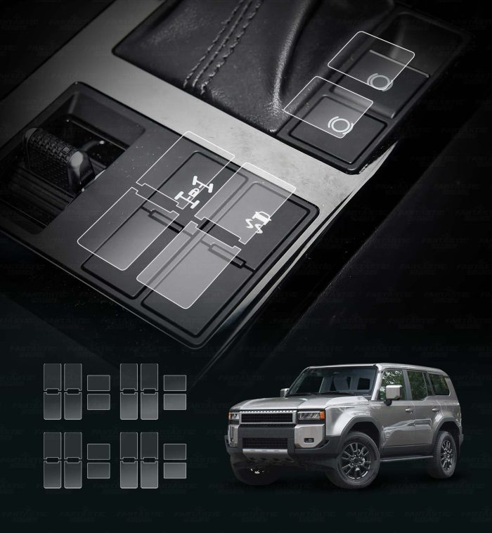 Toyota-Prado-250-2024-2025-Gear-Shift-Buttons-Protector-matt-main-Car Interior Accessories