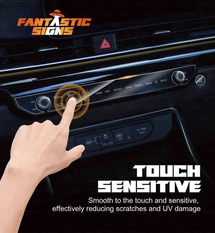KIA-Carnival-2024-2025-Climate-Control-Panel-Protector-Interior-Accessories-main-touch-sensitive-details